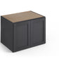 Domain Cabinets WC331824-VIG-VW Valleywood 33" x 18" With 2 Doors Dusky Gray Wooden Wall Refrigerator Cabinet