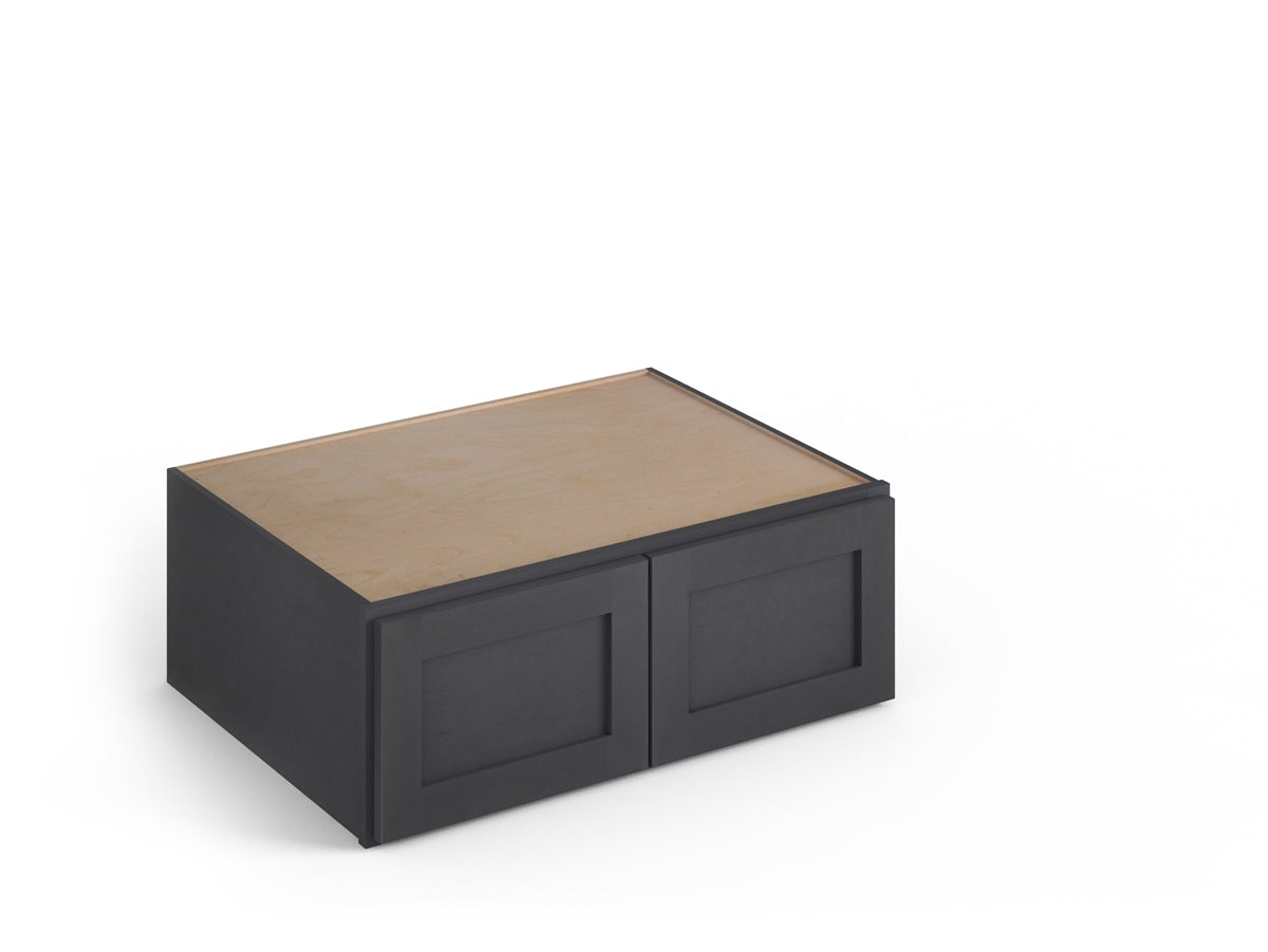 Domain Cabinets WC332424-VIG-VW Valleywood 33" x 24" With 2 Doors Dusky Gray Wooden Wall Refrigerator Cabinet