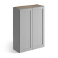 Domain Cabinets WC3336-SFPG-VW Valleywood Shaker 33" x 36" With 2 Doors and 2 Shelves Gray Wooden Wall Cabinet