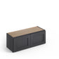 Domain Cabinets WC3612-VIG-VW Valleywood 36" x 12" With 2 Doors Dusky Gray Wooden Wall Bridge Cabinet