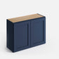 Domain Cabinets WC3615-MBF-VW Valleywood 36" x 15" With 2 Doors Marine Blue Wooden Wall Bridge Cabinet