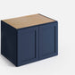 Domain Cabinets WC362424-MBF-VW Valleywood 36" x 24" With 2 Doors Marine Blue Wooden Wall Refrigerator Cabinet