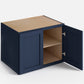 Domain Cabinets WC362424-MBF-VW Valleywood 36" x 24" With 2 Doors Marine Blue Wooden Wall Refrigerator Cabinet
