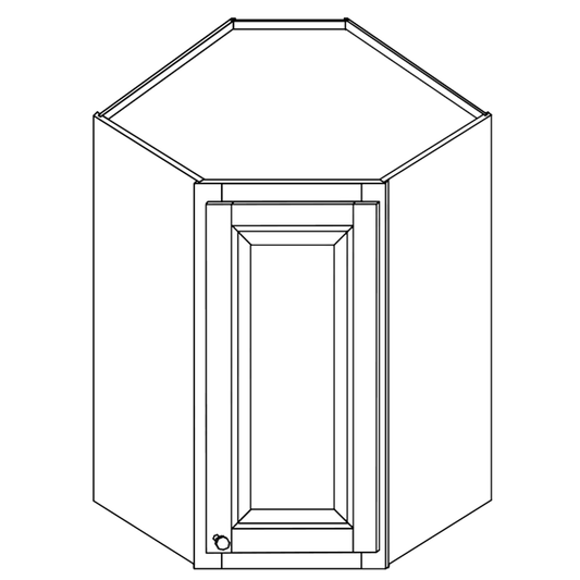 Domain Cabinets WDC2436-CFS-UN Coffee Square 24" x 36" With 1 Door Brown Wooden Wall Diagonal Cabinet