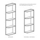 Domain Cabinets WEOS0636-KWS-BC Kingston 6" x 36" With 2 Shelves White Wooden Wall Open End Shelf