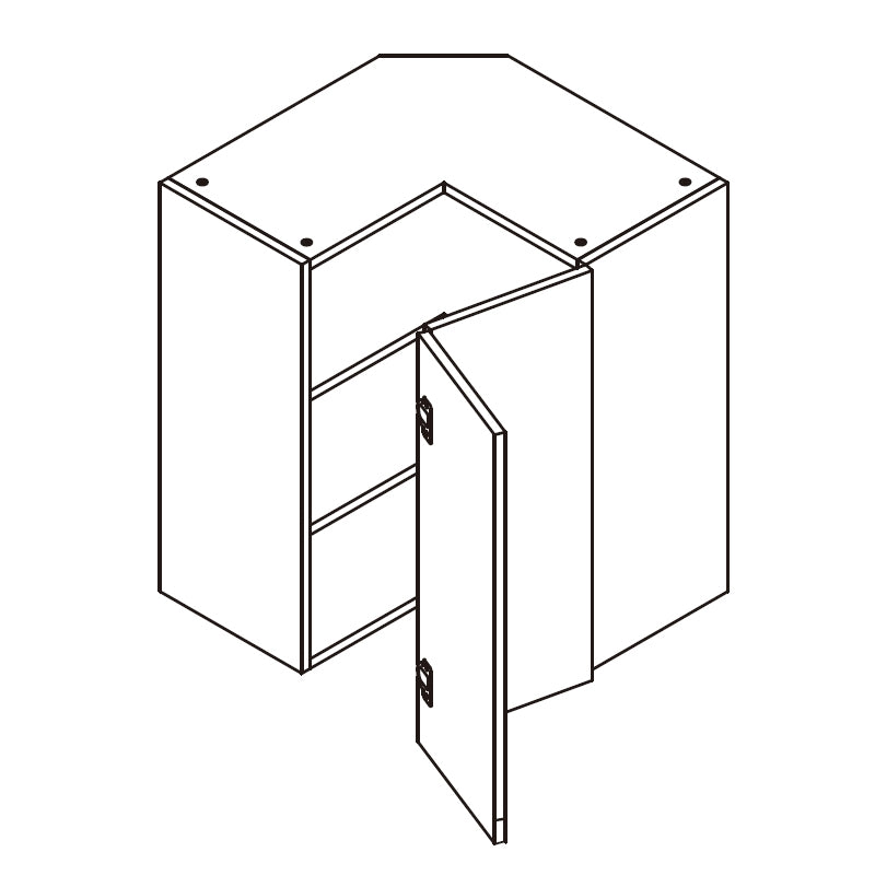 Domain Cabinets WER2436-PLP-UN Pale Pine 24" x 36" With 1 Folding Door Pale White Wood Wall Easy Reach Cabinet