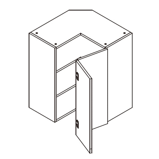 Domain Cabinets WER2442-PLP-UN Pale Pine 24" x 42" With 1 Folding Door Pale White Wood Wall Easy Reach Cabinet