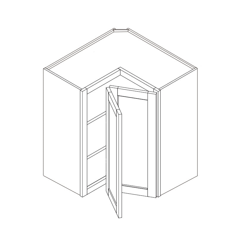 Domain Cabinets WEZR2442-CHB-BC Charcoal 24" x 42" With 1 Folding Door Black Wooden Wall Easy Reach Cabinet