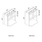 Domain Cabinets WM274212-VBL-NG Havana Blanco 27" x 42" With 2 Doors White Wooden Wall Microwave Cabinet