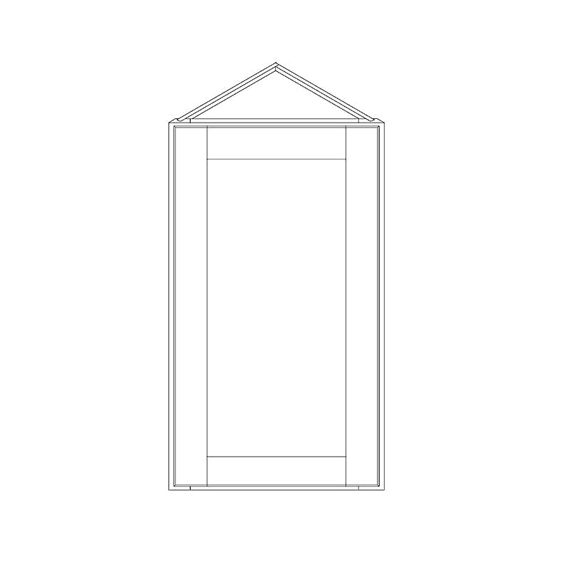 Domain Cabinets WM3018-SFPW-VW Valleywood 30" x 18" With 1 Shelf White Wooden Microwave Wall Cabinet