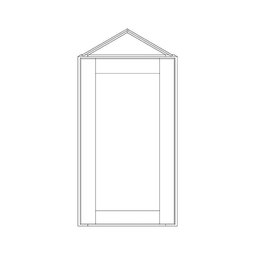 Domain Cabinets WM3018-SFPW-VW Valleywood 30" x 18" With 1 Shelf White Wooden Microwave Wall Cabinet