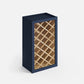 Domain Cabinets WR1536-MBF-VW Valleywood 15" x 36" Marine Blue Wooden Wall Wine Rack