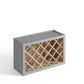 Domain Cabinets WR1536-SFPG-VW Valleywood Shaker 15" x 36" Gray Wooden Wall Wine Rack