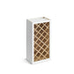 Domain Cabinets WR1542-SFPW-VW Valleywood 15" x 42" White Wooden Wine Rack