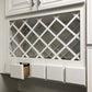 Domain Cabinets WRC3018-CSW-SD Coastal 30" x 18" White Wooden Wine Rack