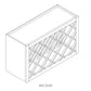 Domain Cabinets WRC3018-CSW-SD Coastal 30" x 18" White Wooden Wine Rack