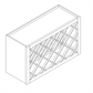 Domain Cabinets WWR3015-KWS-BC Kingston 30" x 15" White Wooden Wine Rack