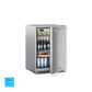 Dometic E-Series 24" Solid Front Outdoor Refrigerator With Lock & Reversible Hinge