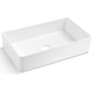 Duko Crestone 33" x 19" Single Bowl Porcelain Kitchen Farmhouse Sink With Stainless Steel Grids and Basket Strainer