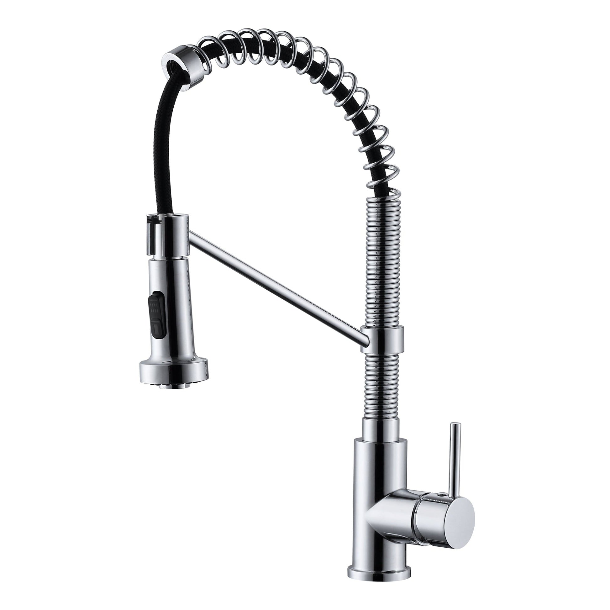 Duko FC373002-BN Stainless Steel Kitchen Single Handle Faucet in Brushed Nickel Finish