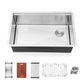 Duko Kingston 32" x 19" Stainless Steel Single Bowl Kitchen Sink Workstation