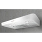 Elica Allasio 30" White 3-Speed Electronic Push Button Ducted Undercabinet Range Hood With Blue Illumination Controls & LED Lights
