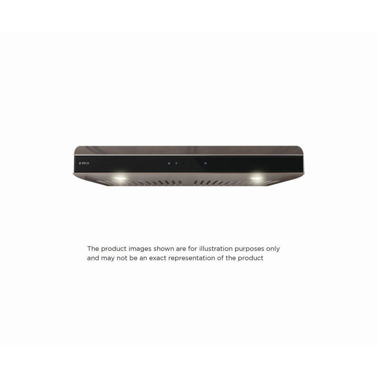 Elica Aria 36" Stainless Steel 4-Speed Capacitive Touch Control Ducted Undercabinet Range Hood With Black Tempered Glass & Premium Dimmable LED Lights