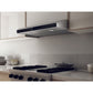 Elica Aria 36" Stainless Steel 4-Speed Capacitive Touch Control Ducted Undercabinet Range Hood With Black Tempered Glass & Premium Dimmable LED Lights