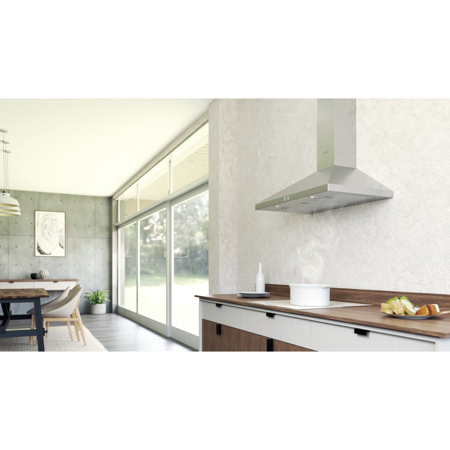 Elica Bolsena 30" Stainless Steel 4-Speed Electronic Touch Button Wall Mount Range Hood
