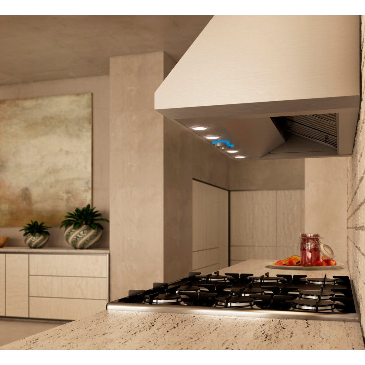 Elica Calabria 36" Stainless Steel 1200 CFM 4-Speed Rotating Knobs Wall Mount Range Hood