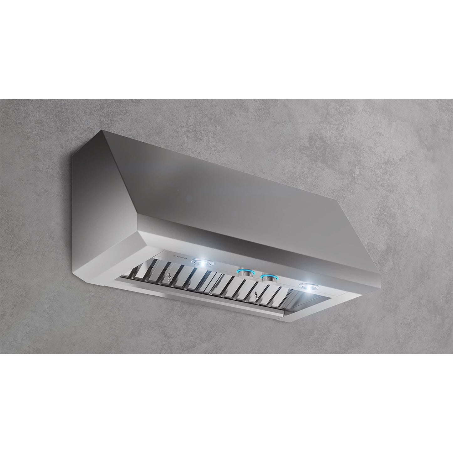 Elica Calabria 48" Stainless Steel 1200 CFM 4-Speed Rotating Knobs Wall Mount Range Hood