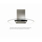 Elica Como 30" Stainless Steel & Black Tempered Glass 3-Speed Capacitive Touch Wall Mount Range Hood