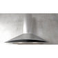 Elica Foglia 30" Stainless Steel & Black Glass 3-Speed Capacitive Touch Wall Mount Range Hood