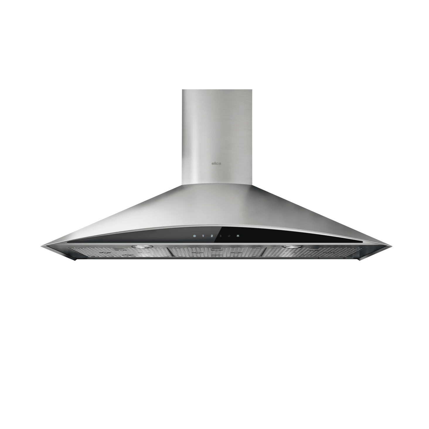 Elica Foglia 30" Stainless Steel & Black Glass 3-Speed Capacitive Touch Wall Mount Range Hood