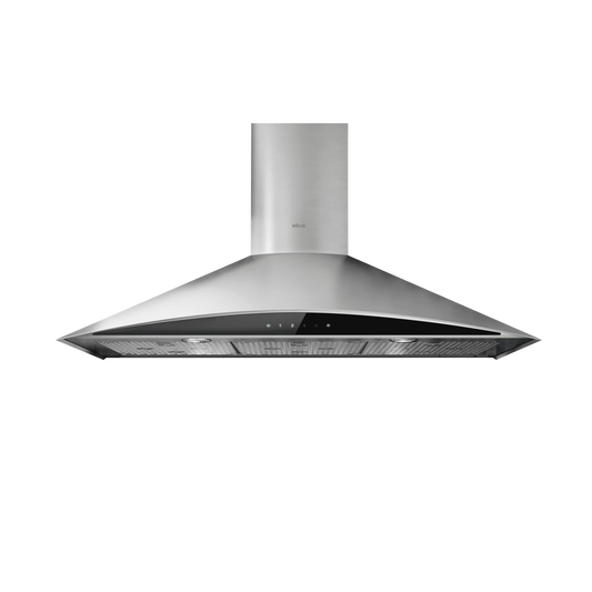 Elica Foglia 36" Stainless Steel & Black Glass 3-Speed Capacitive Touch Wall Mount Range Hood