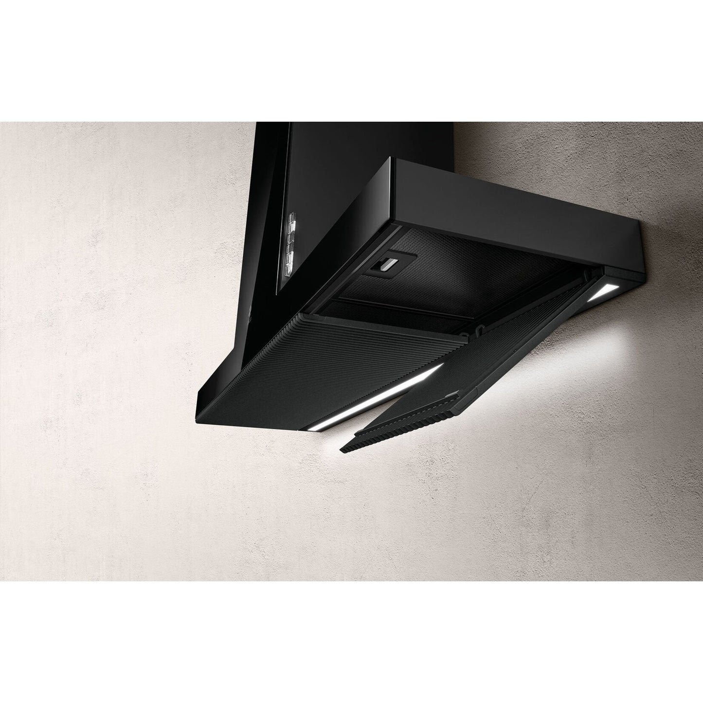 Elica Haiku 36" Ultra Transparent Black 3-Speed Sensitive Touch Glass Wall Mount Range Hood