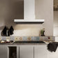 Elica Haiku 36" White Krion 3-Speed Sensitive Touch Wall Mount Range Hood