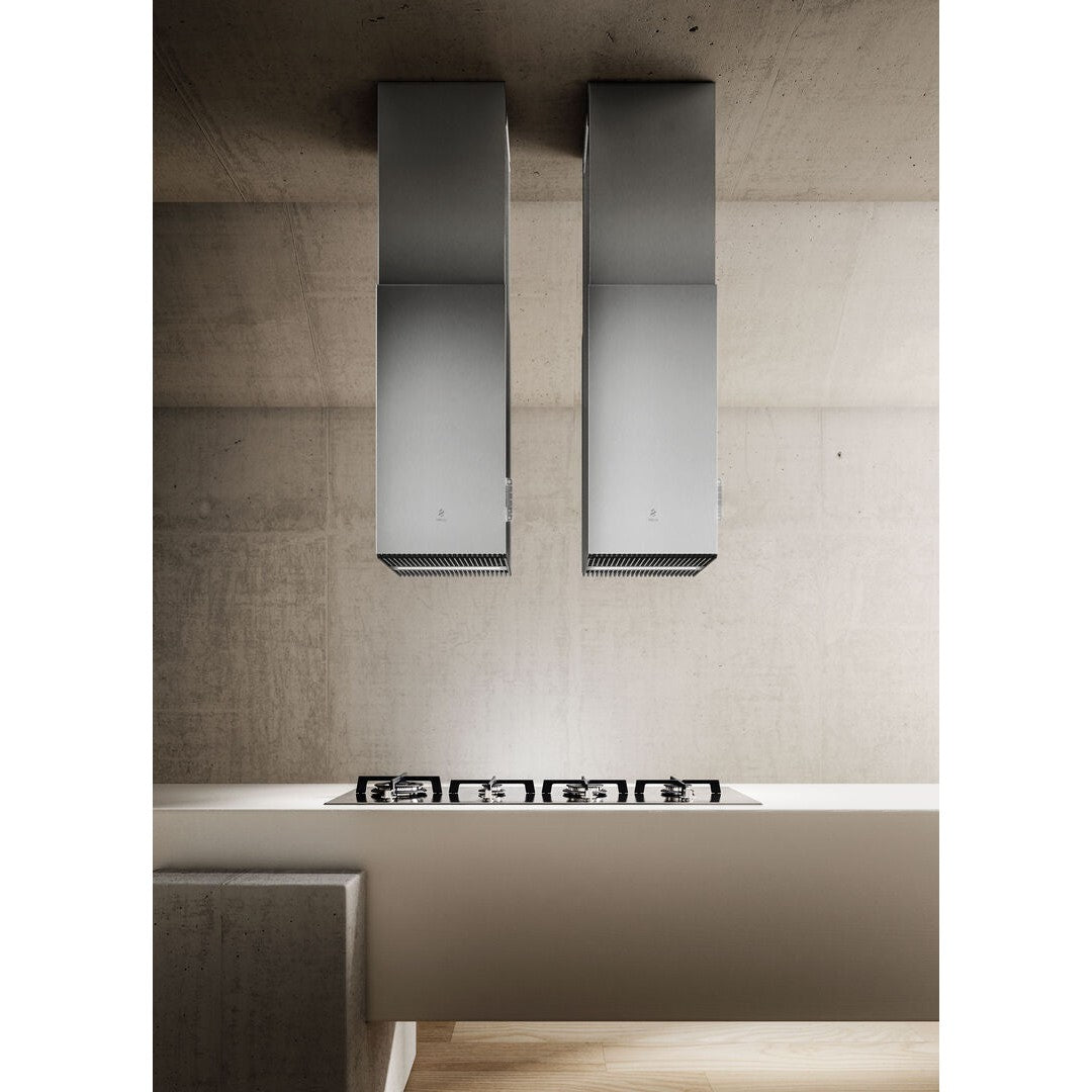Elica Haiku Island 13" Stainless Steel 3-Speed Sensitive Touch Island Range Hood