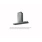 Elica Haiku Island 48" Stainless Steel 3-Speed Sensitive Touch Island Range Hood