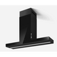 Elica Haiku Island 48" Ultra Translucent Black 3-Speed Sensitive Touch Glass Island Range Hood