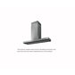 Elica Haiku Island 70" Stainless Steel 3-Speed Sensitive Touch Island Range Hood