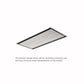 Elica Illusion 40" White Metal Panel & White Metal Frame Ceiling Mount Range Hood