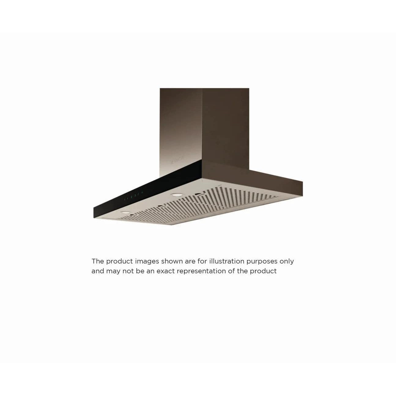 Elica Mezzano 30" Stainless Steel & Black Glass 3-Speed Capacitive Touch Wall Mount Range Hood