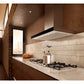 Elica Mezzano 30" Stainless Steel & Black Glass 3-Speed Capacitive Touch Wall Mount Range Hood