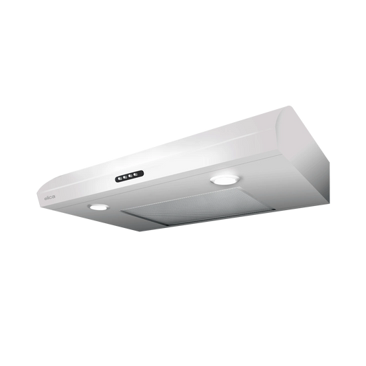 Elica Nemi 30" White 3-Speed Electronic Push Button Ducted Undercabinet Range Hood With LED Lights