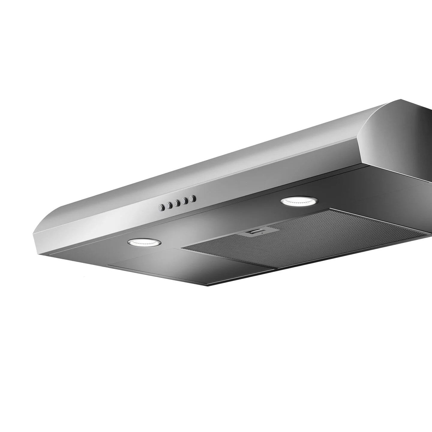 Elica Nemi 36" Stainless Steel 3-Speed Electronic Push Button Ducted Undercabinet Range Hood With White Illumination Controls & LED Lights