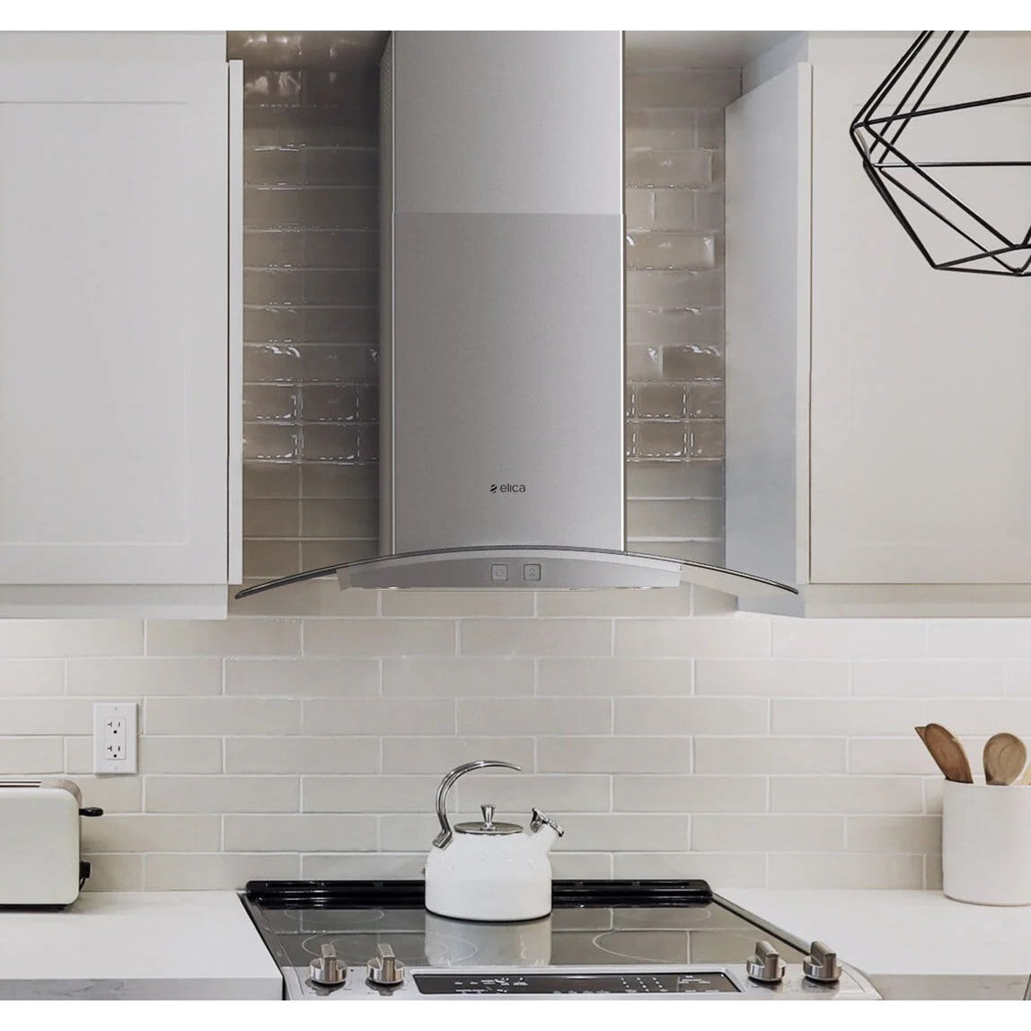 Elica Potenza 30" Stainless Steel 4-Speed Electronic Touch Control Wall Mount Range Hood