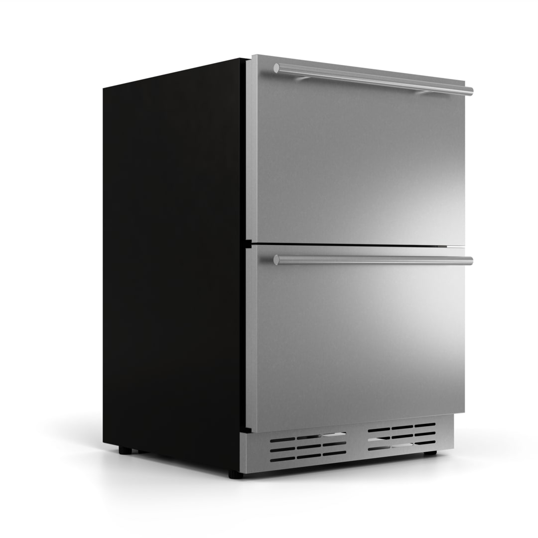 Elica Riserva 4.7 cu ft 24" Two Drawer Single Zone Beverage Center