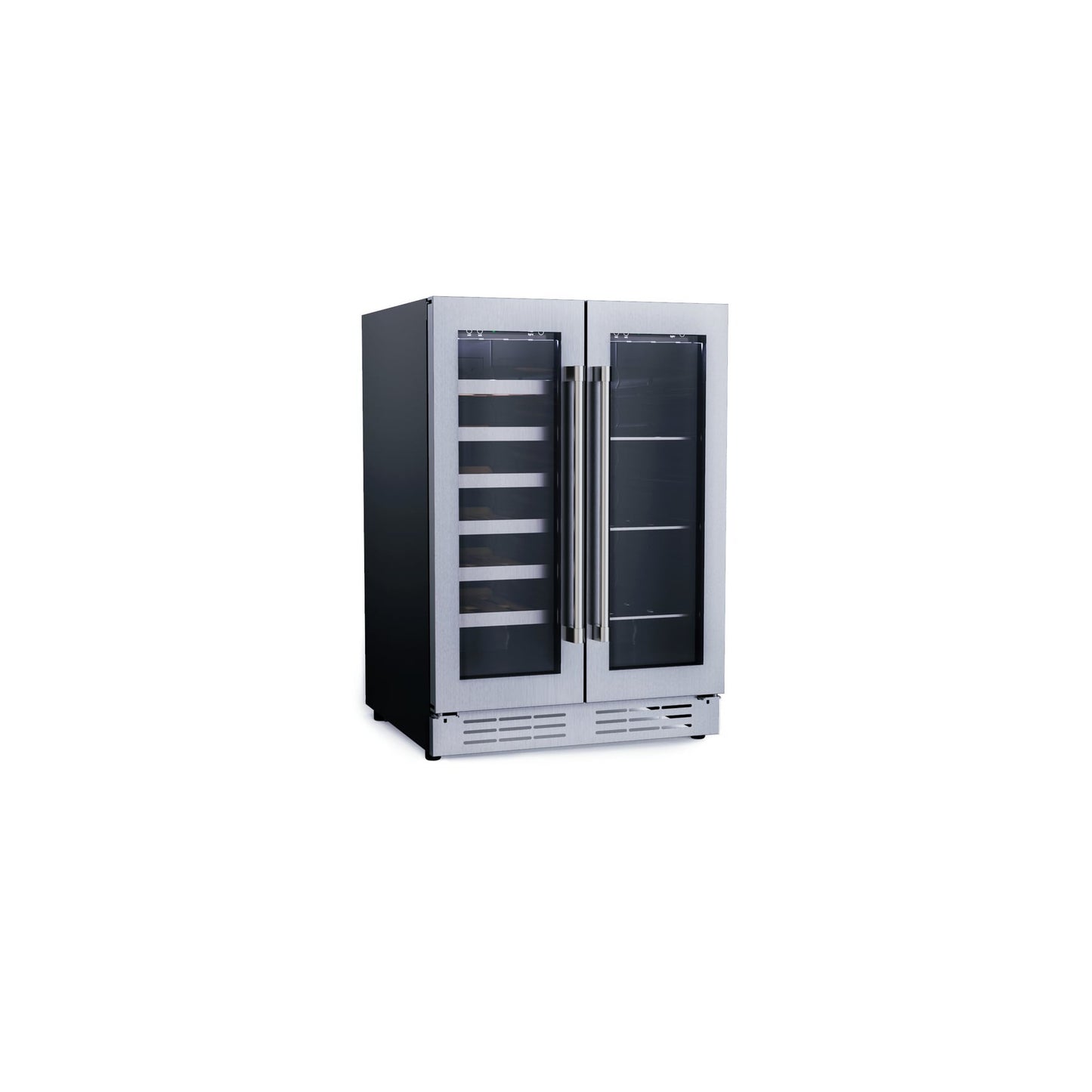 Elica Riserva 4.8 cu ft 24" French Door Dual Zone Beverage and Wine Center