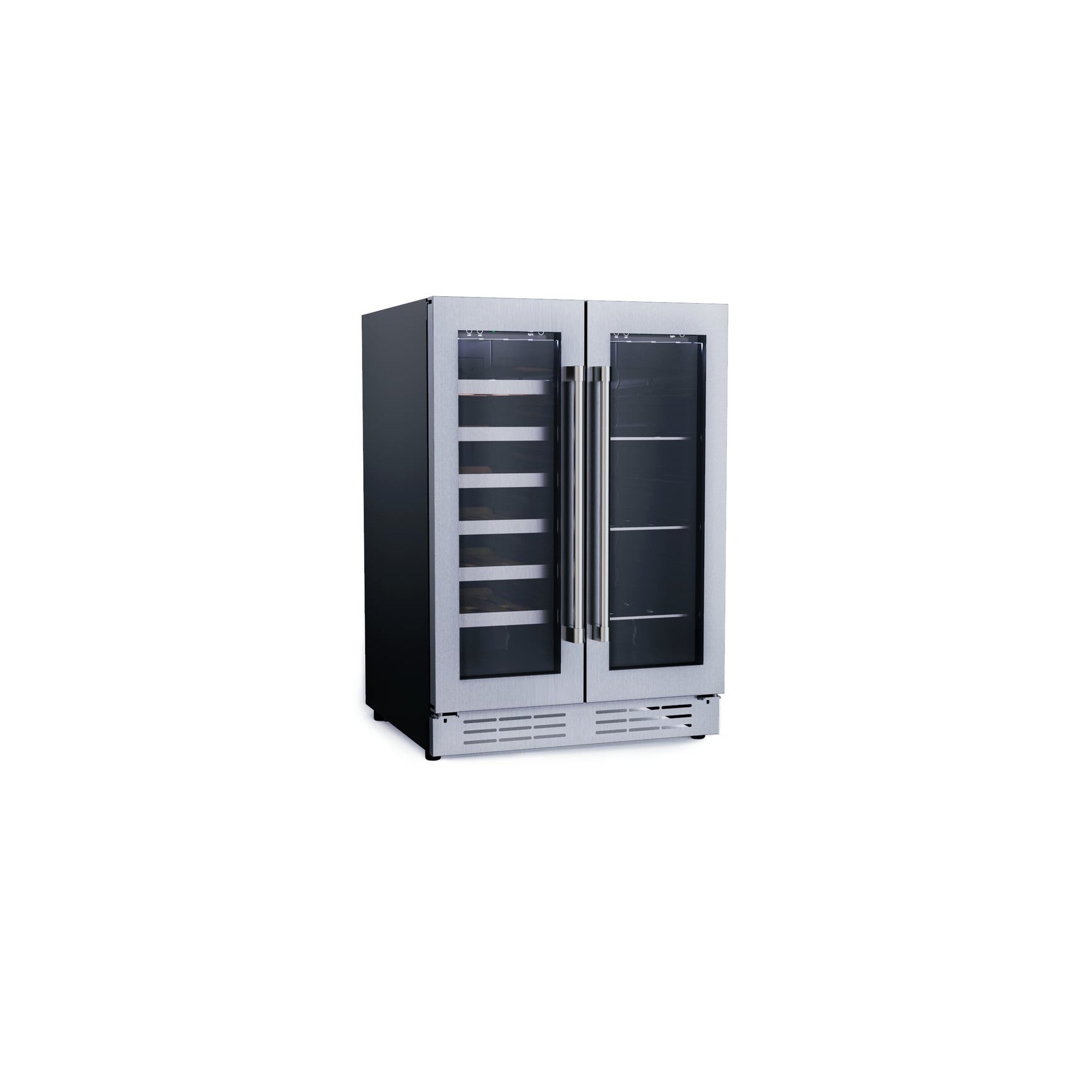Elica Riserva 4.8 cu ft 24" French Door Dual Zone Beverage and Wine Center